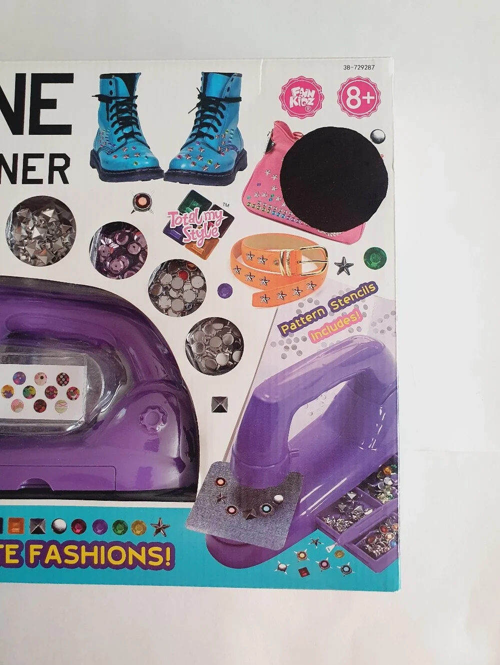Gemstone & Stud Designer Kids' Craft Kit 500+ Pieces Purple